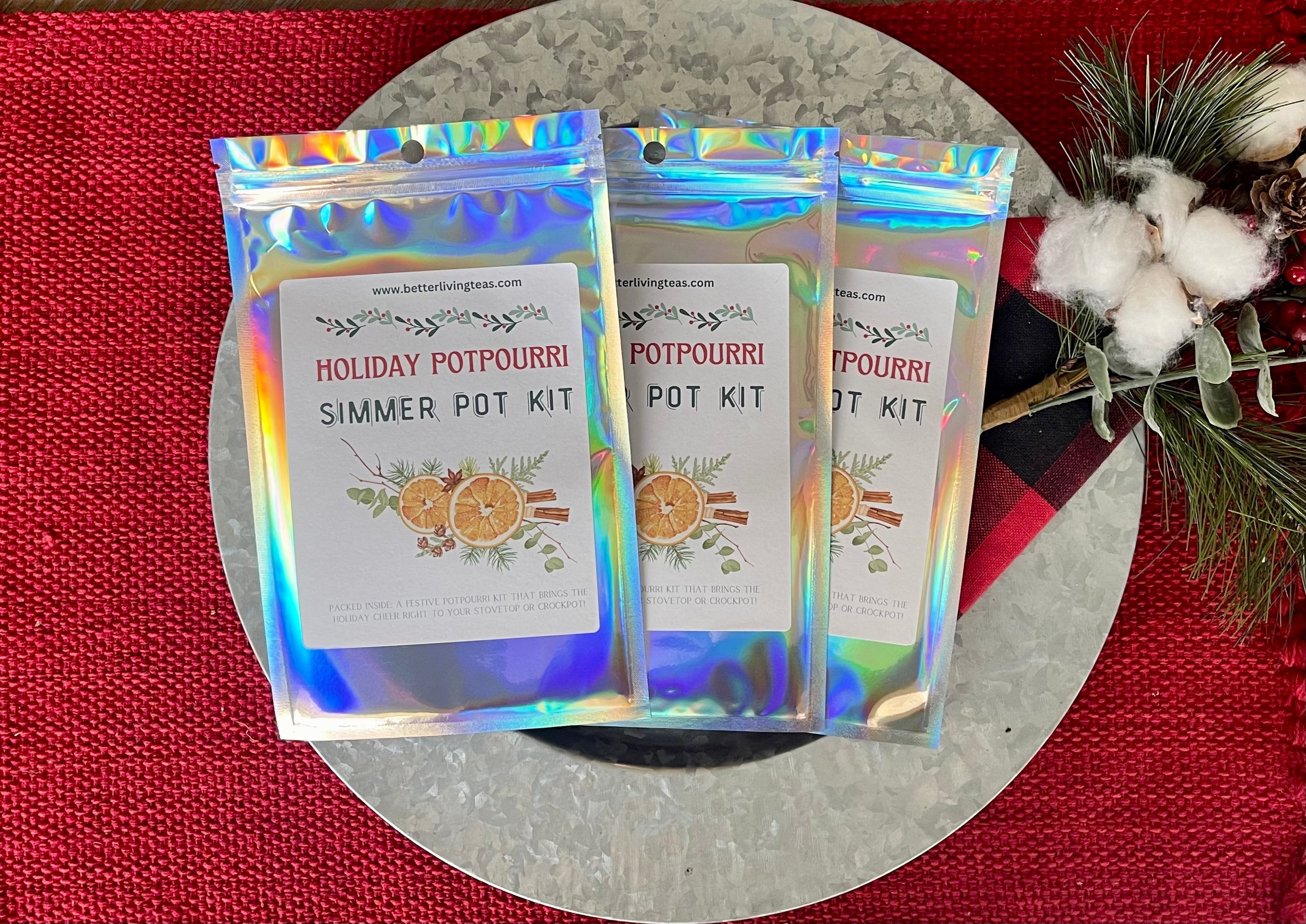 Stovetop Simmer Pot Potpourri - Holiday Spice-